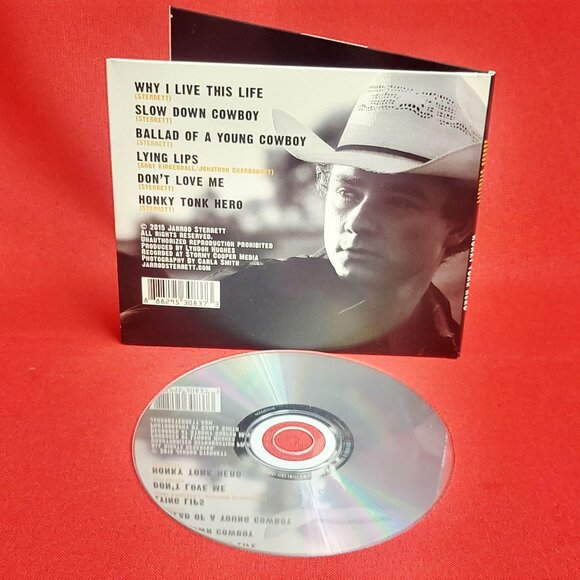 Jarrod Sterrett & The Hired Guns Honky Tonk Hero CD 2015 Signed - Picture 8 of 8
